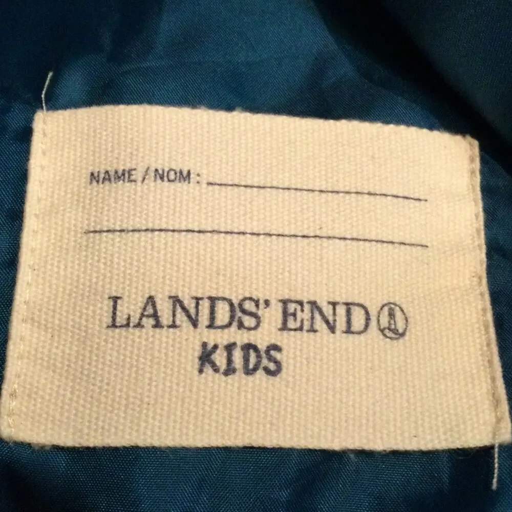 Lands’ End Camo print Puffer Vest Medium 10/12
